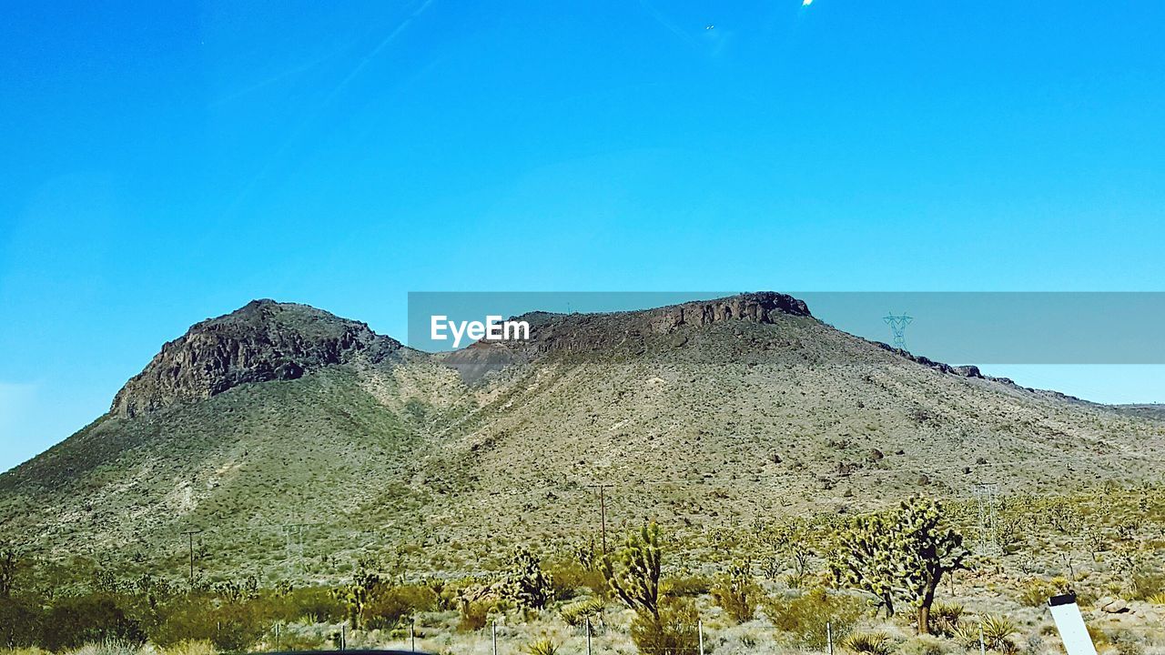 SCENIC VIEW OF ROCKY MOUNTAINS AGAINST CLEAR SKY