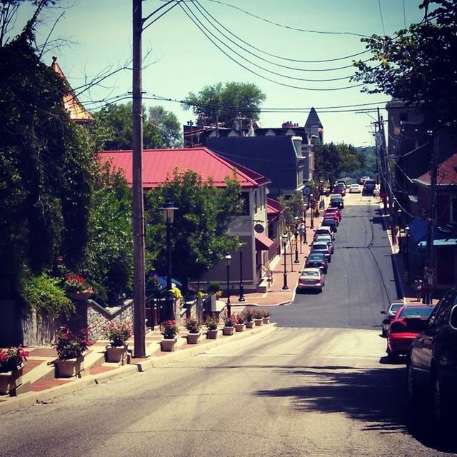 VIEW OF ROAD ALONG BUILDINGS