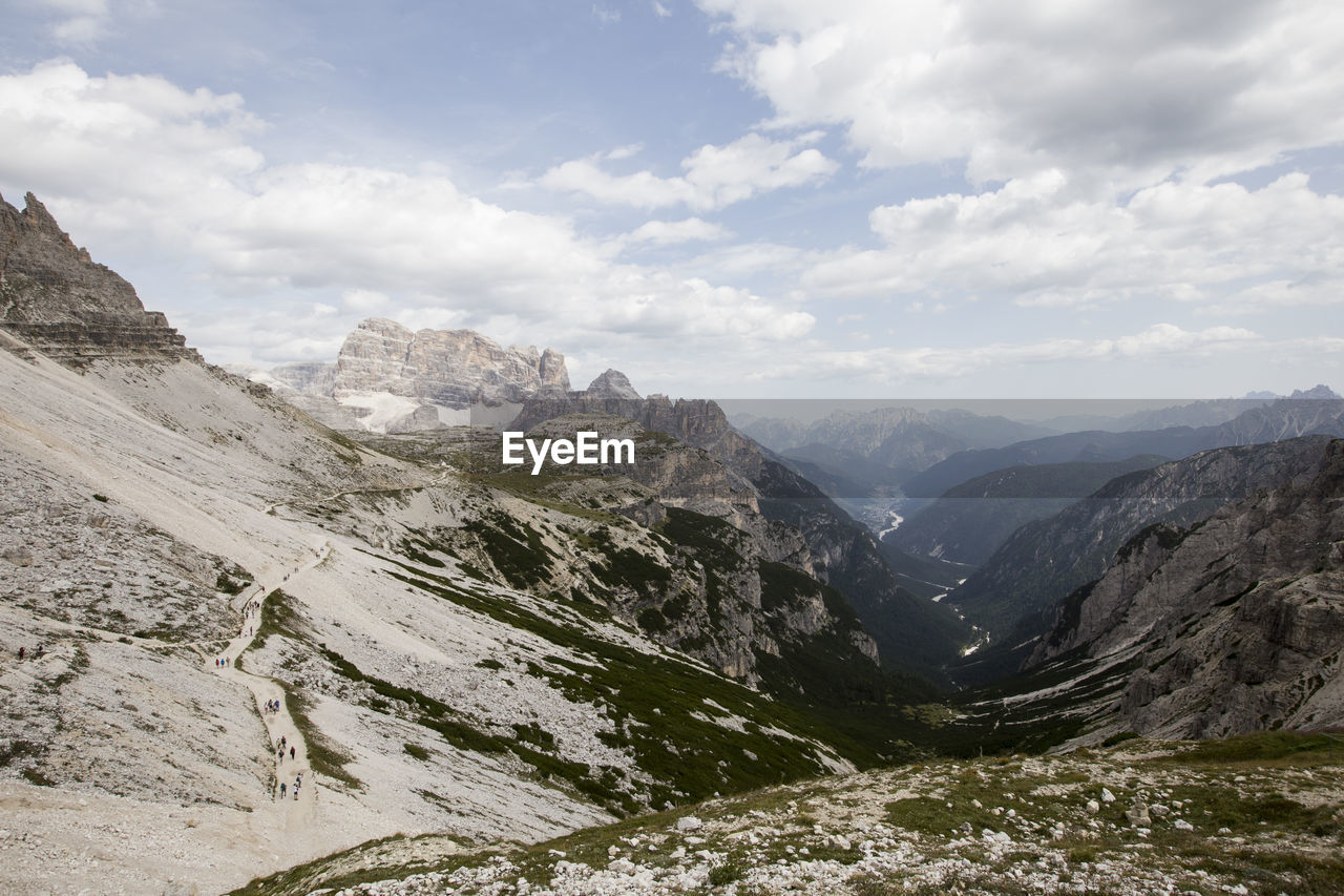 PANORAMIC VIEW OF MOUNTAINS AGAINST SKY