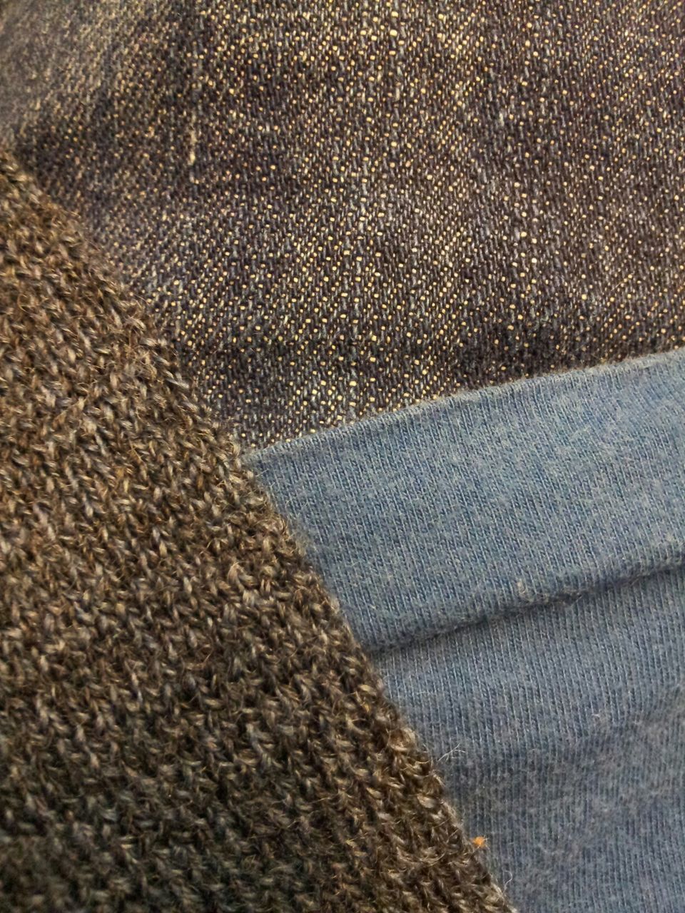 High angle view of fabric