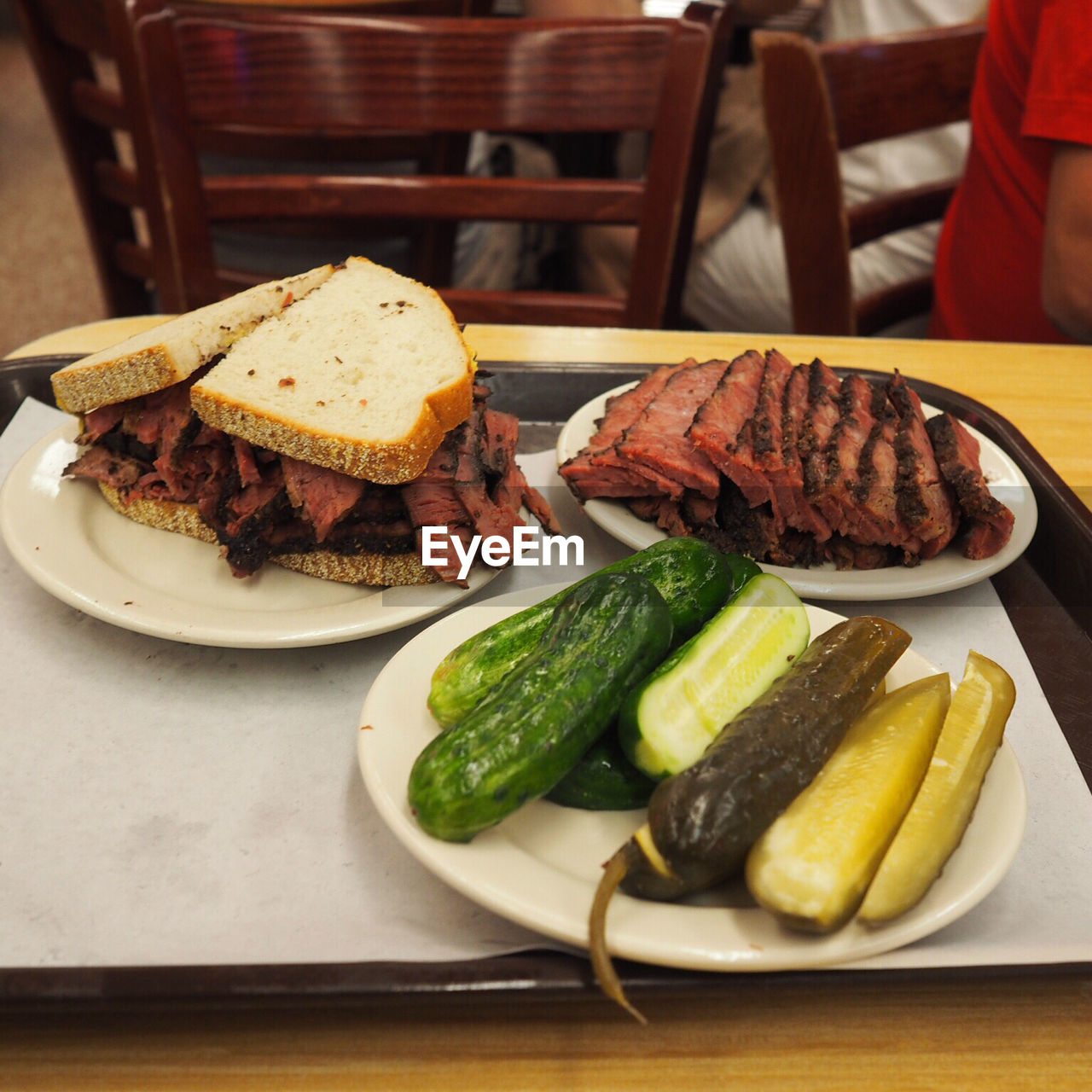 Close-up of food in plate on table