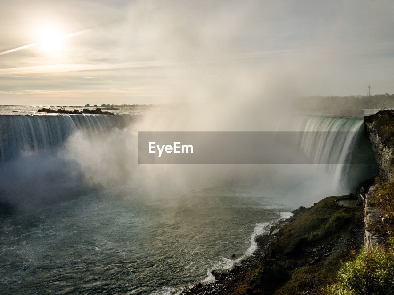 SCENIC VIEW OF WATERFALL