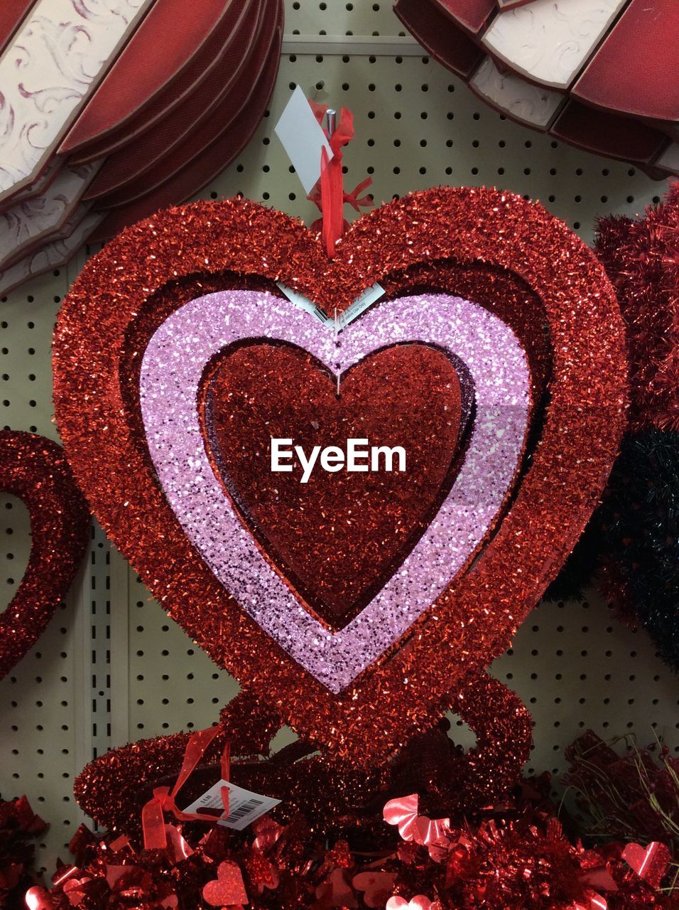 HEART SHAPE MADE FROM RED DECORATION