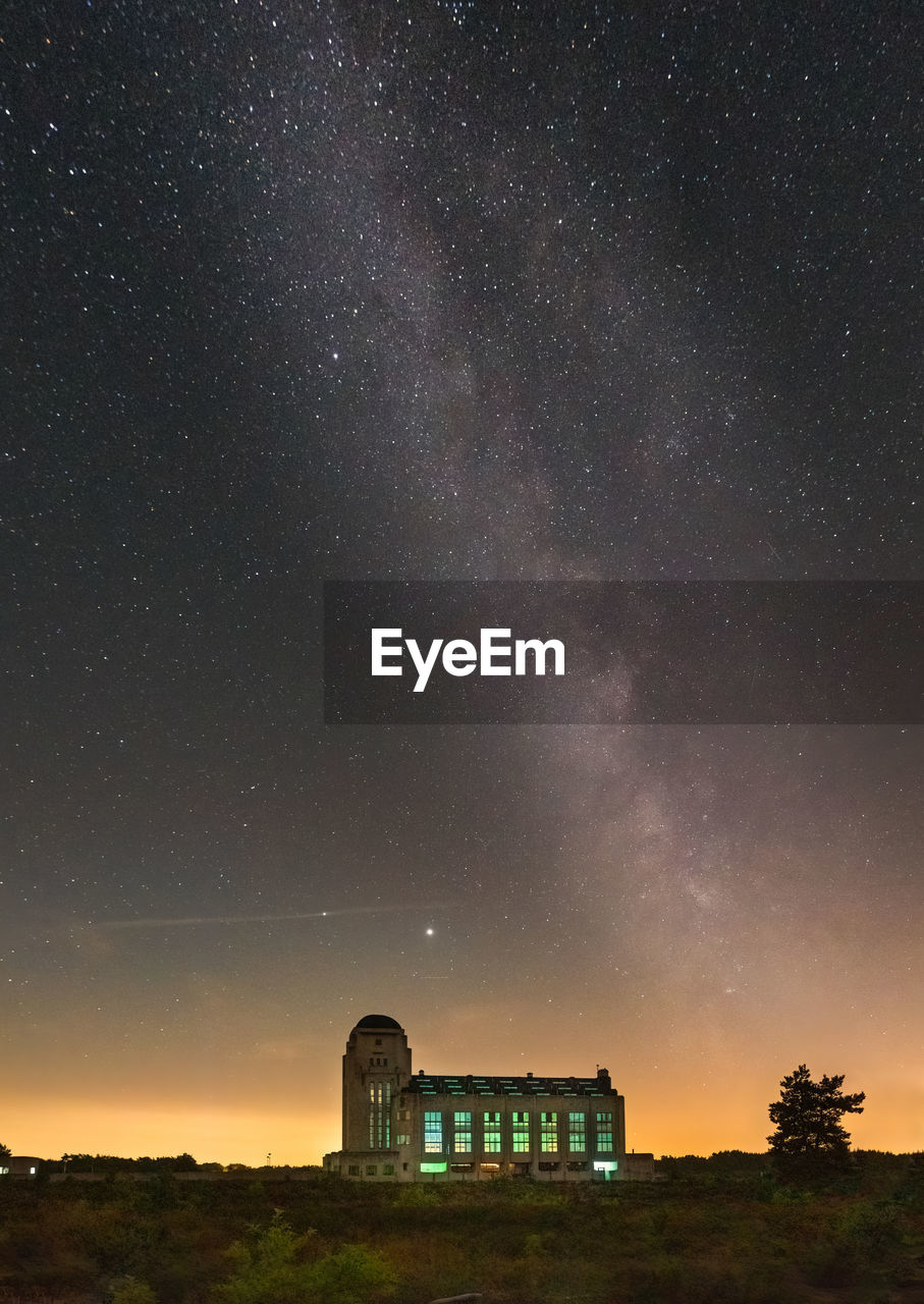 Milkyway above building