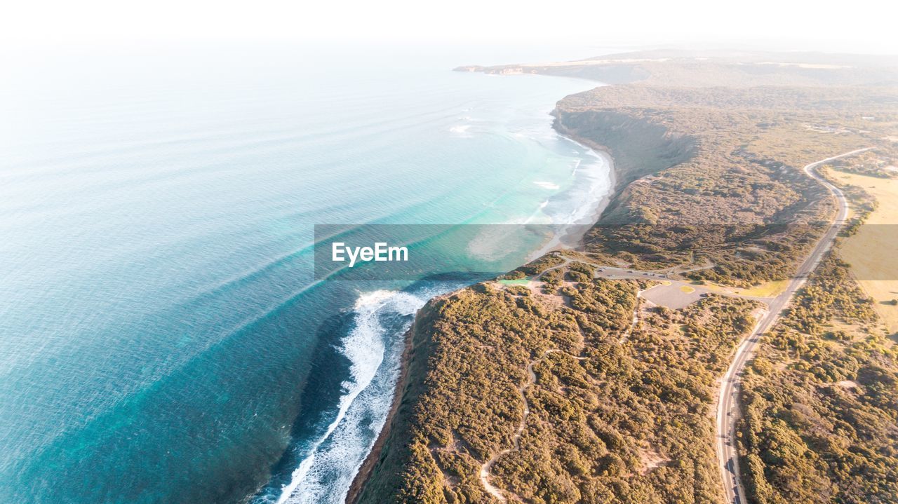 Aerial view of sea