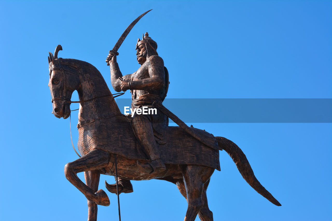 Statue of chhatrapati shivaji maharaj, nowgong, madhya pradesh, india