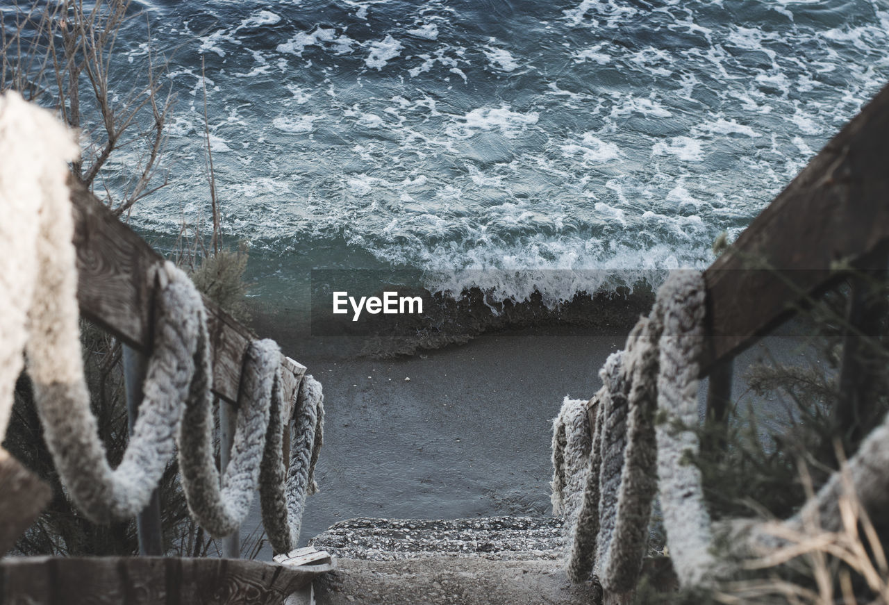 Panoramic view of sea and rocks