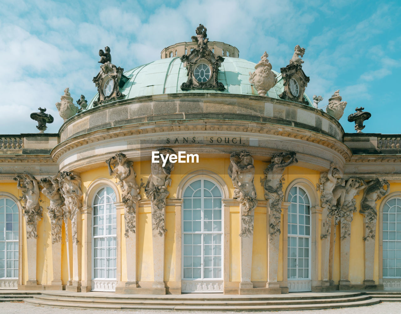 Sanssouci palace in summer