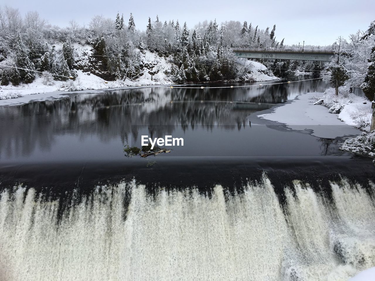 Scenic view of montmorency falls