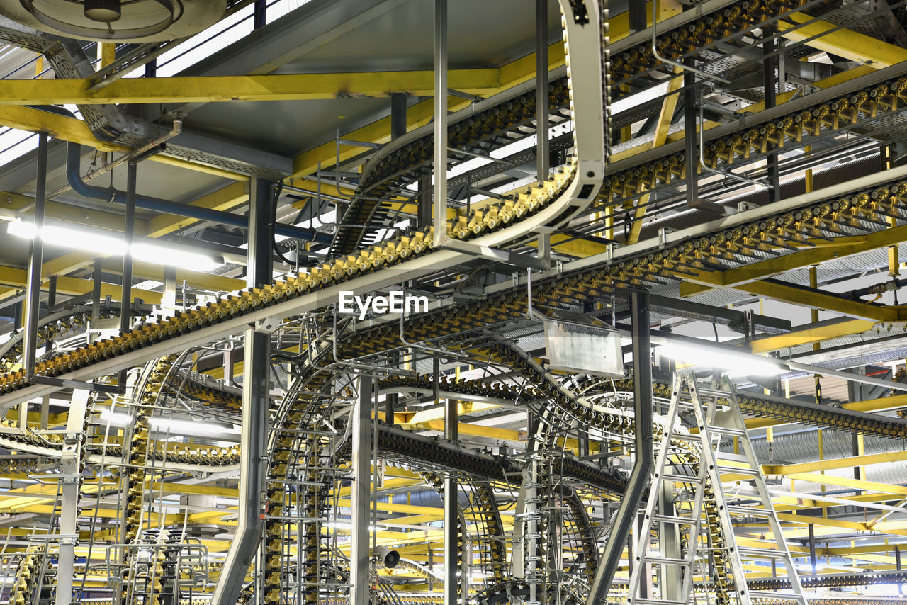 Machines for transport, conveyor belt in a printing shop