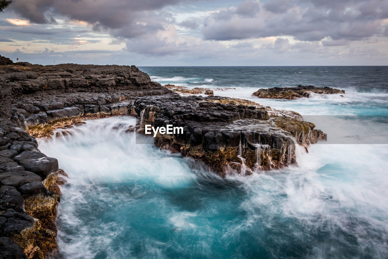 SCENIC VIEW OF SEA WAVES