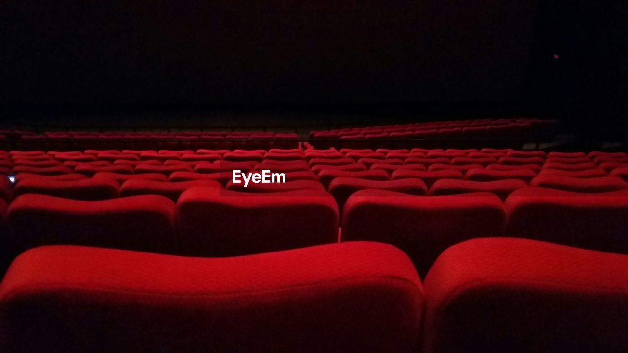 Bleachers in empty theater
