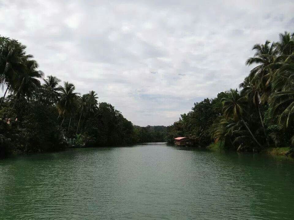 SCENIC VIEW OF RIVER AGAINST CLOUDY SKY