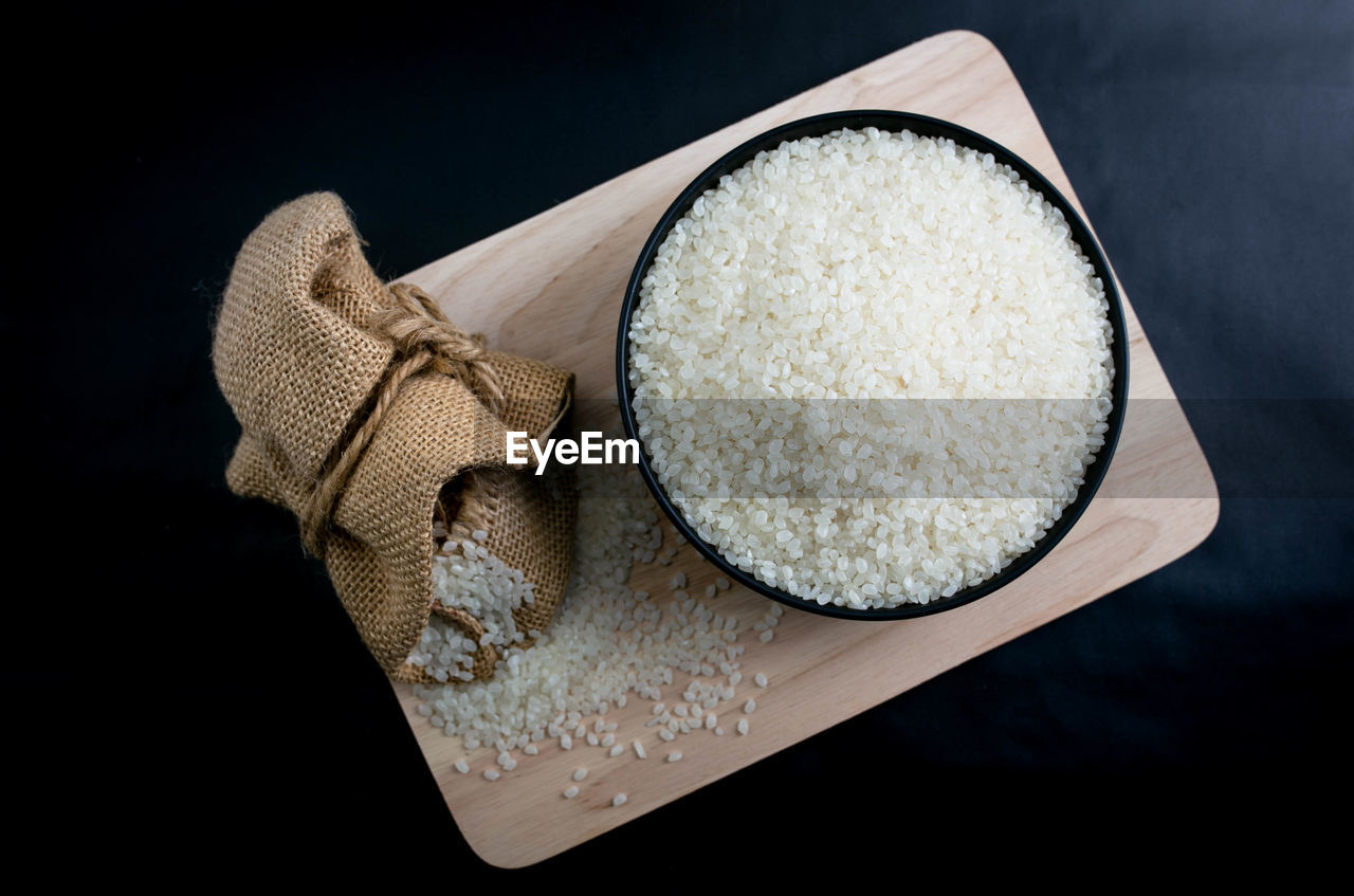 Rice used for sushi. short grain sushi koshihikari rice.