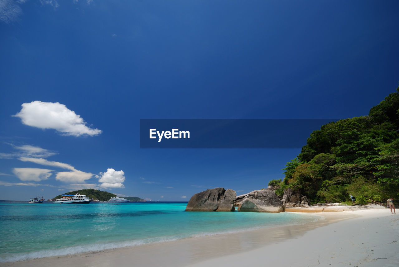 Scenic view of beach
