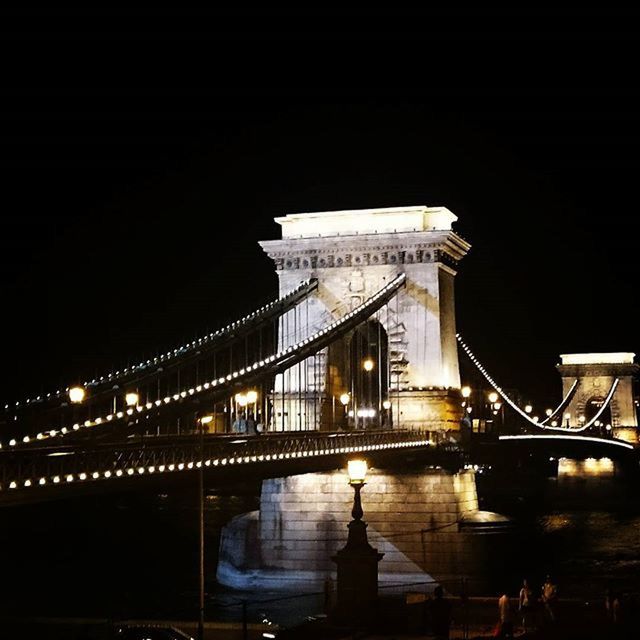 VIEW OF BRIDGE AT NIGHT