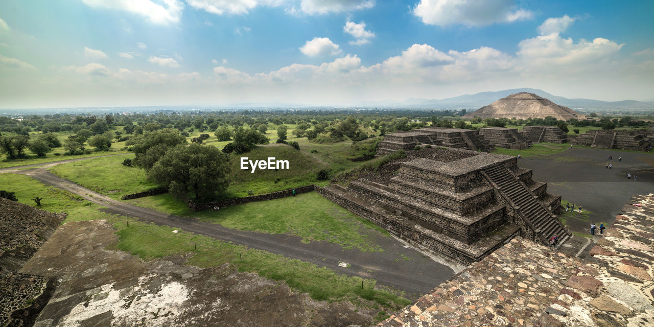 Panoramic view of teotihuacán mexico 