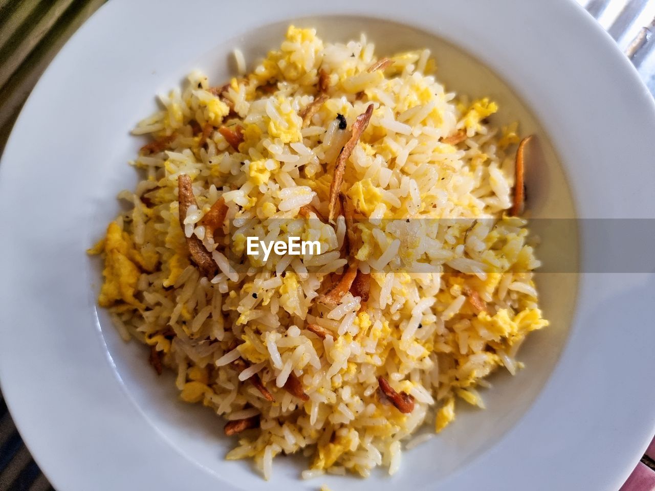 food and drink, food, healthy eating, dish, wellbeing, produce, freshness, plate, rice - food staple, high angle view, directly above, cuisine, breakfast, rice, no people, meal, indoors, close-up, vegetable, indian food, biryani, asian food, bowl