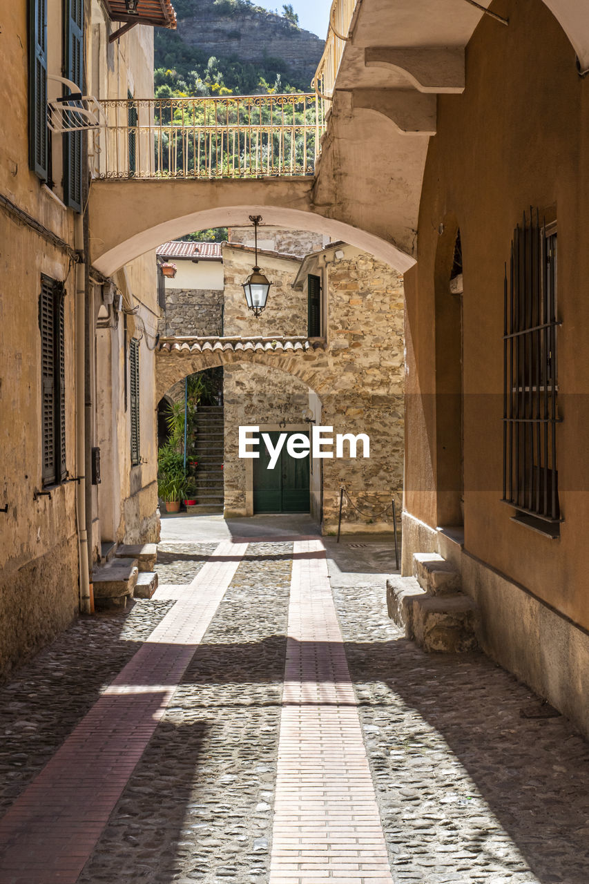 The caratheristic little street in the historic center of dolceacqua 