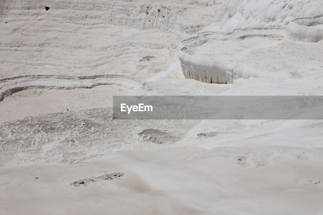 high angle view of sand