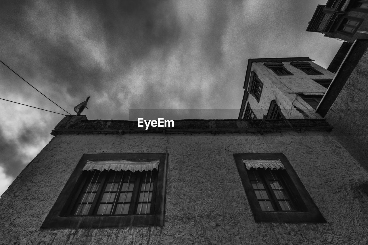 Low angle view of building against sky