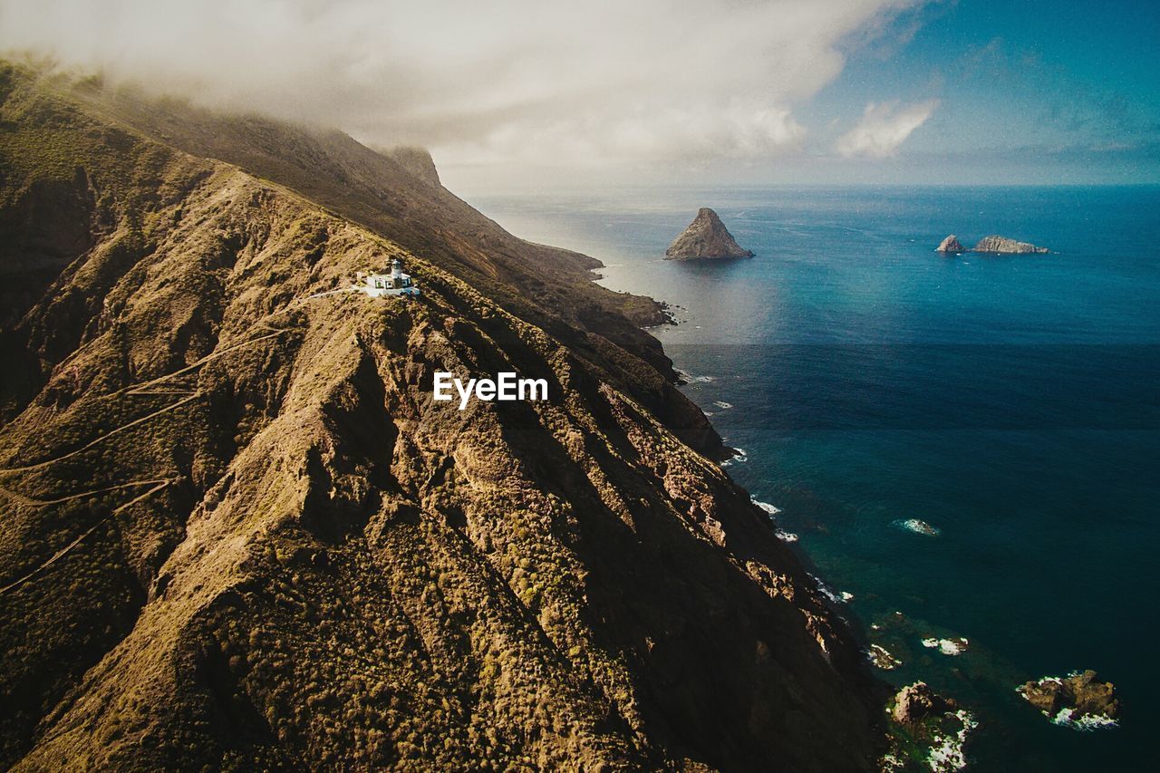 Panoramic view of sea against sky