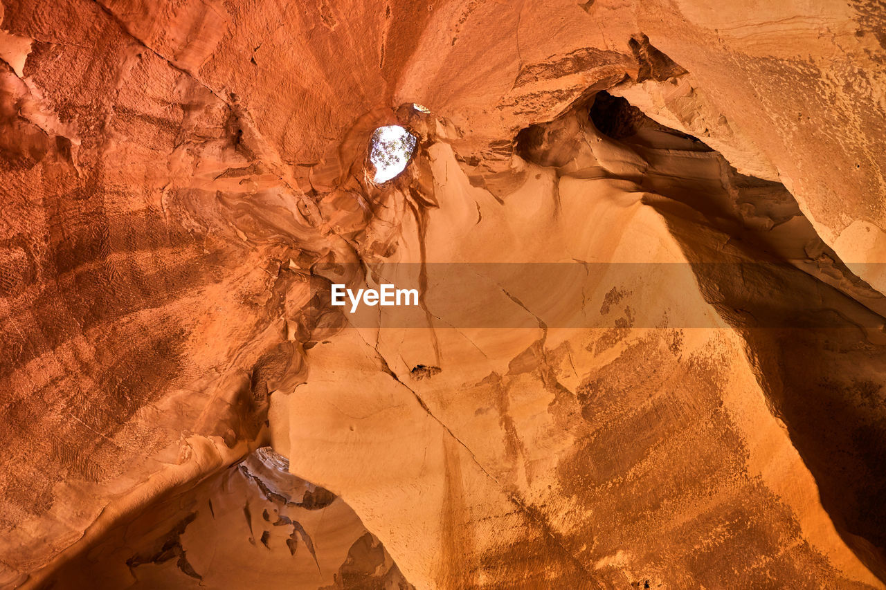 Scenic view of rock formations in desert