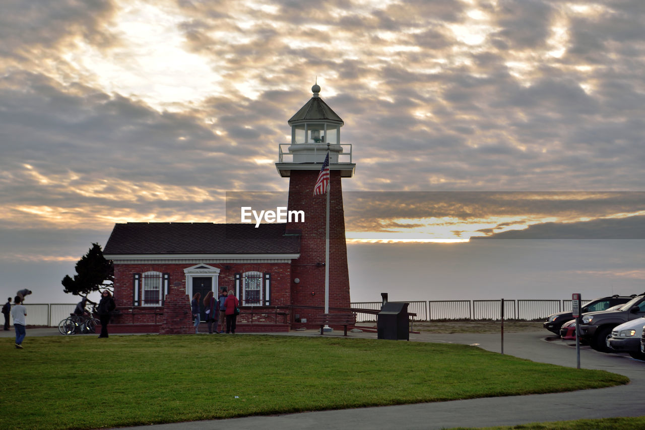 LIGHTHOUSE AT SUNSET