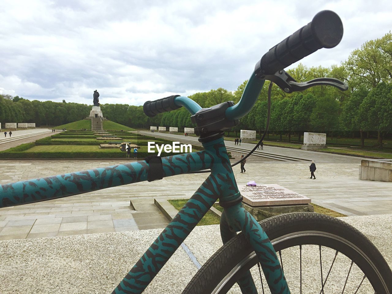 View of bicycle in treptower park
