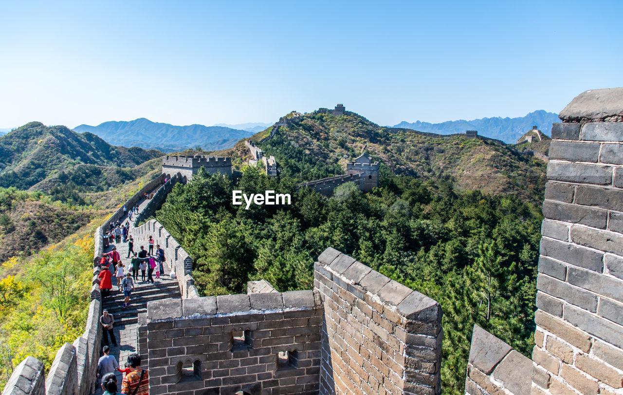 VIEW OF CASTLE ON MOUNTAIN