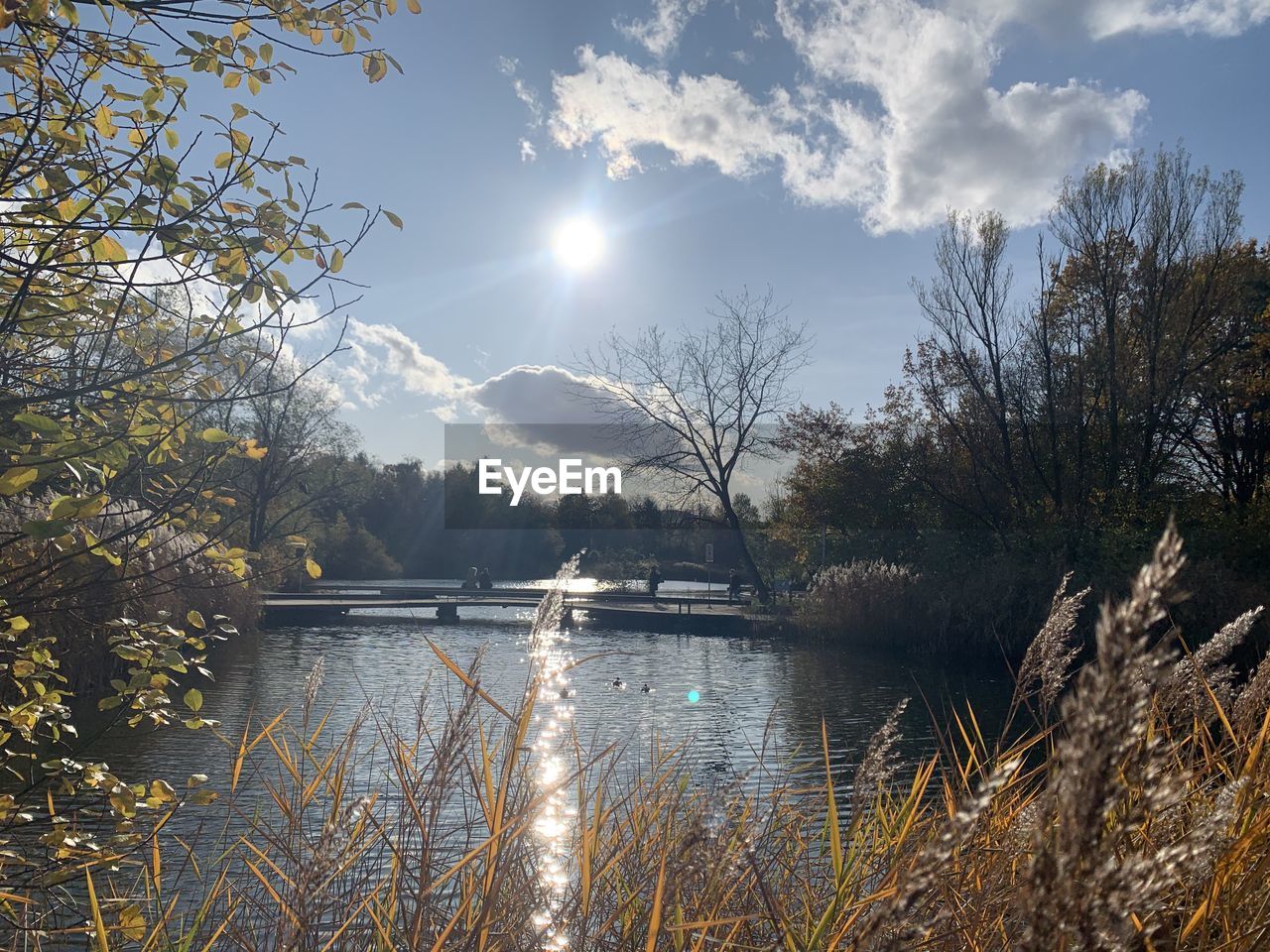 VIEW OF LAKE AGAINST SKY