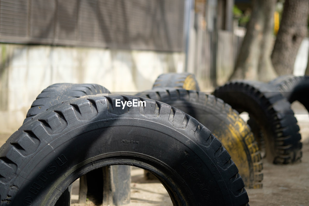 Tires on sand