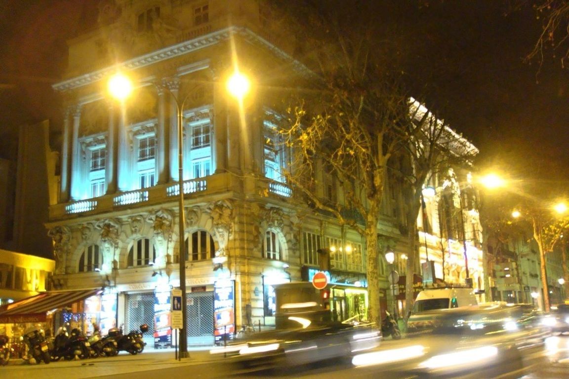 VIEW OF ILLUMINATED STREET LIGHT AT NIGHT