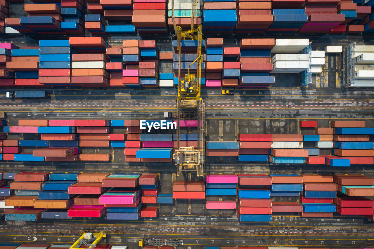 Containers warehouse area business service industry transport and distribution center 