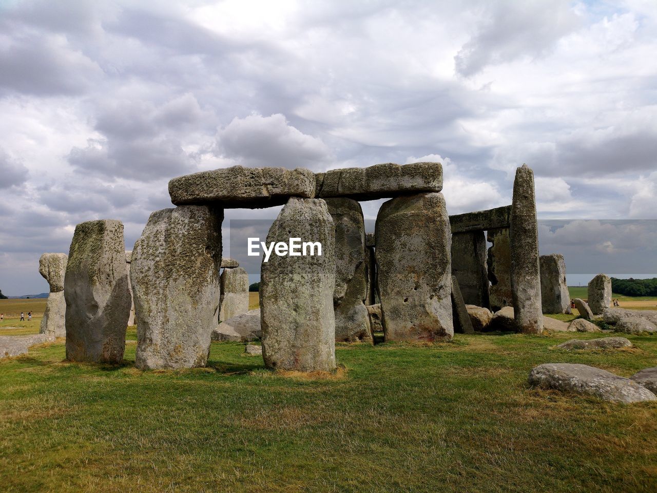 Stonehenge  against cloudy sky