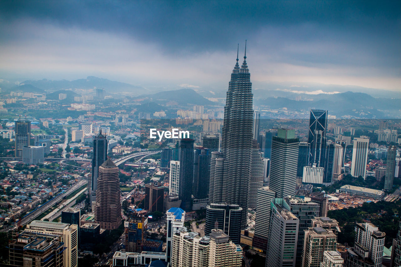 City skyline against sky