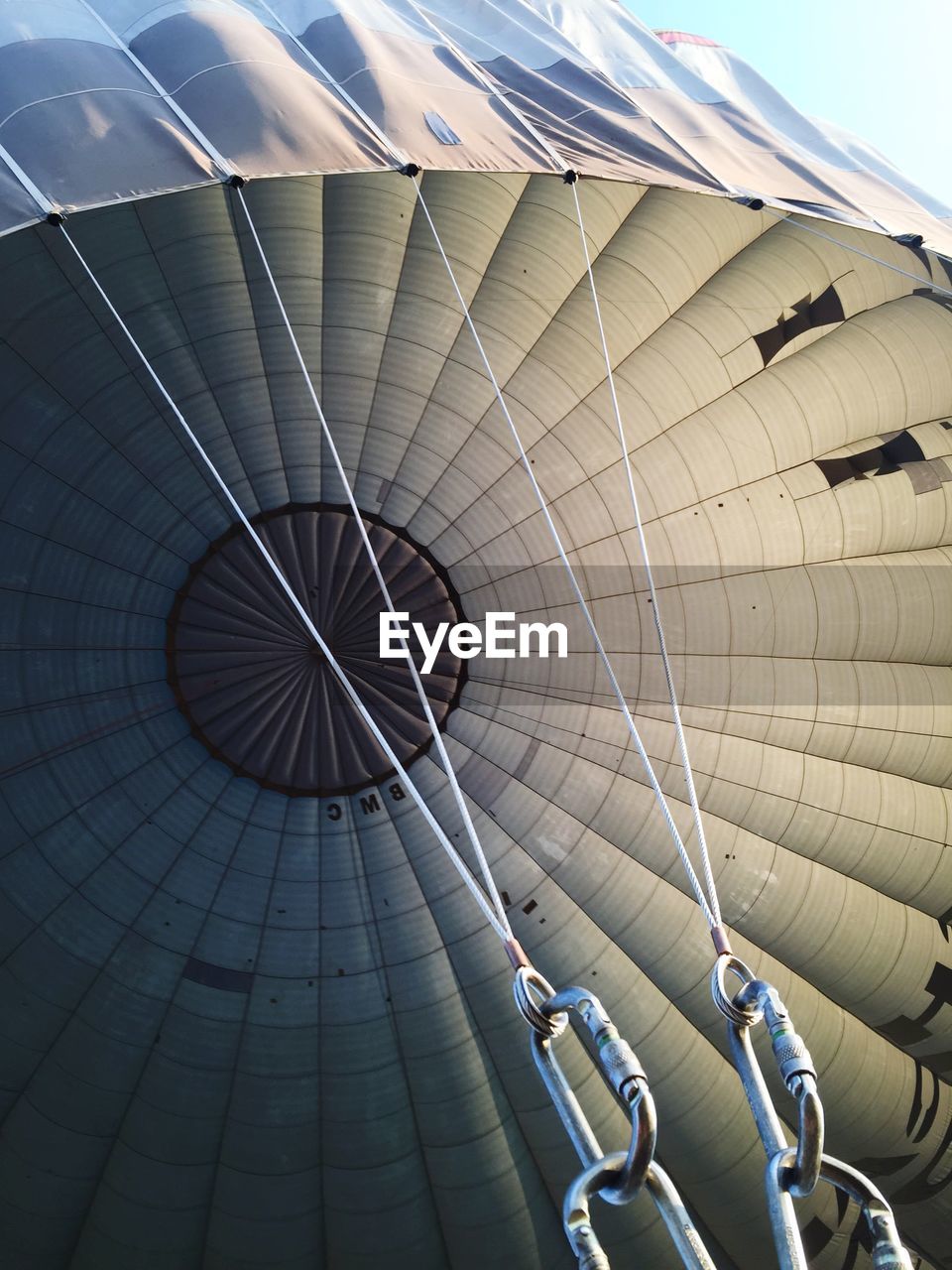 Close-up detail of hot air balloon