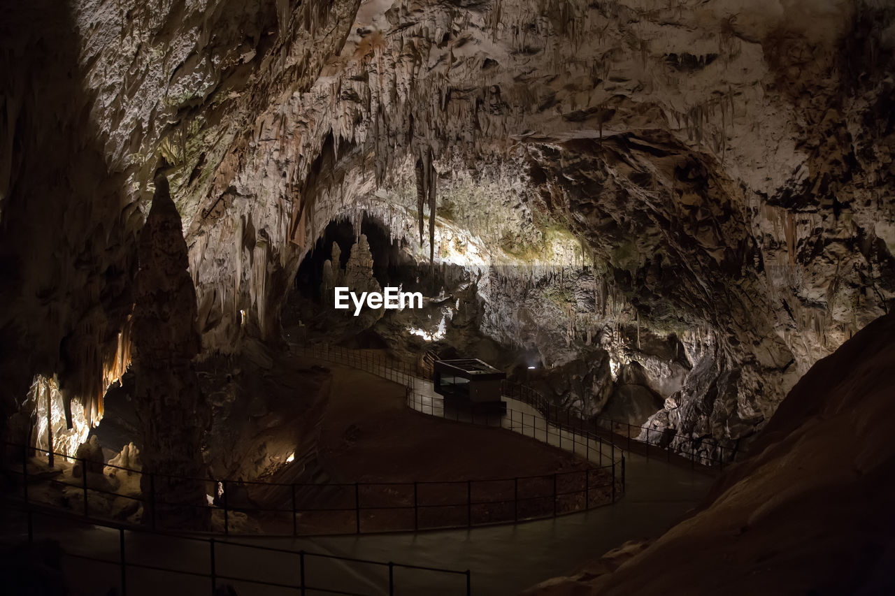 LOW ANGLE VIEW OF CAVE