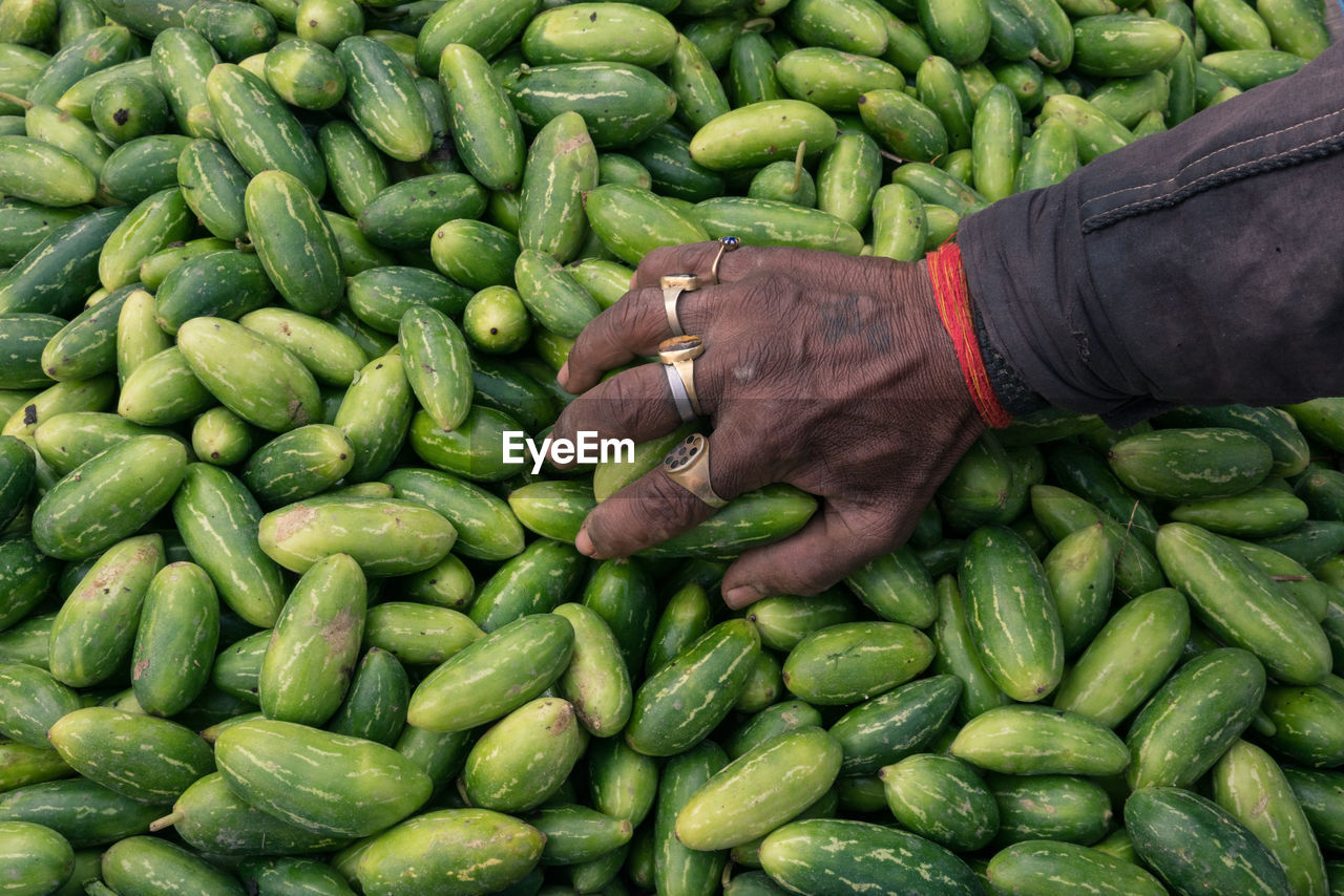 Full frame shot of vegetables for sale in market