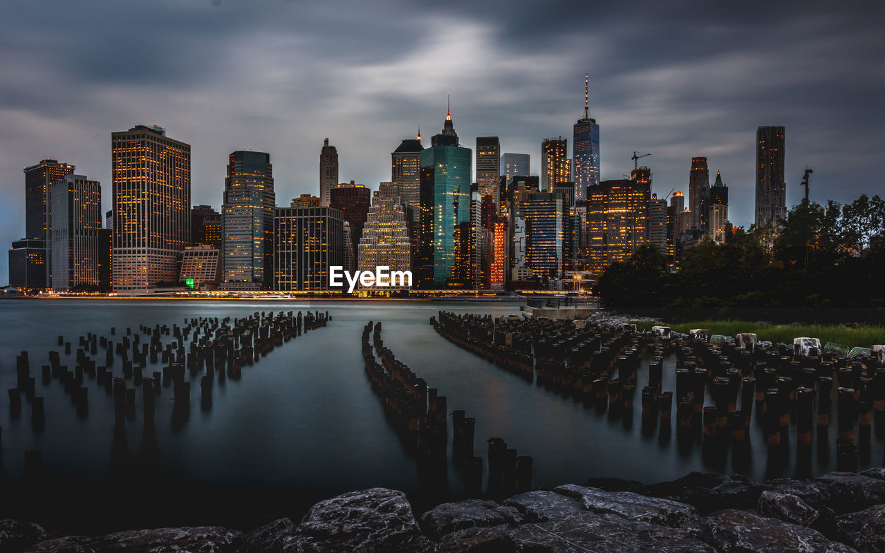Panoramic view of new york skyline
