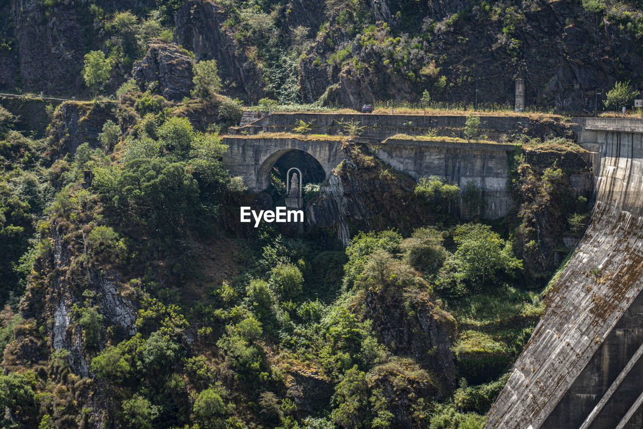 View of the dam at salime in asturias, spain