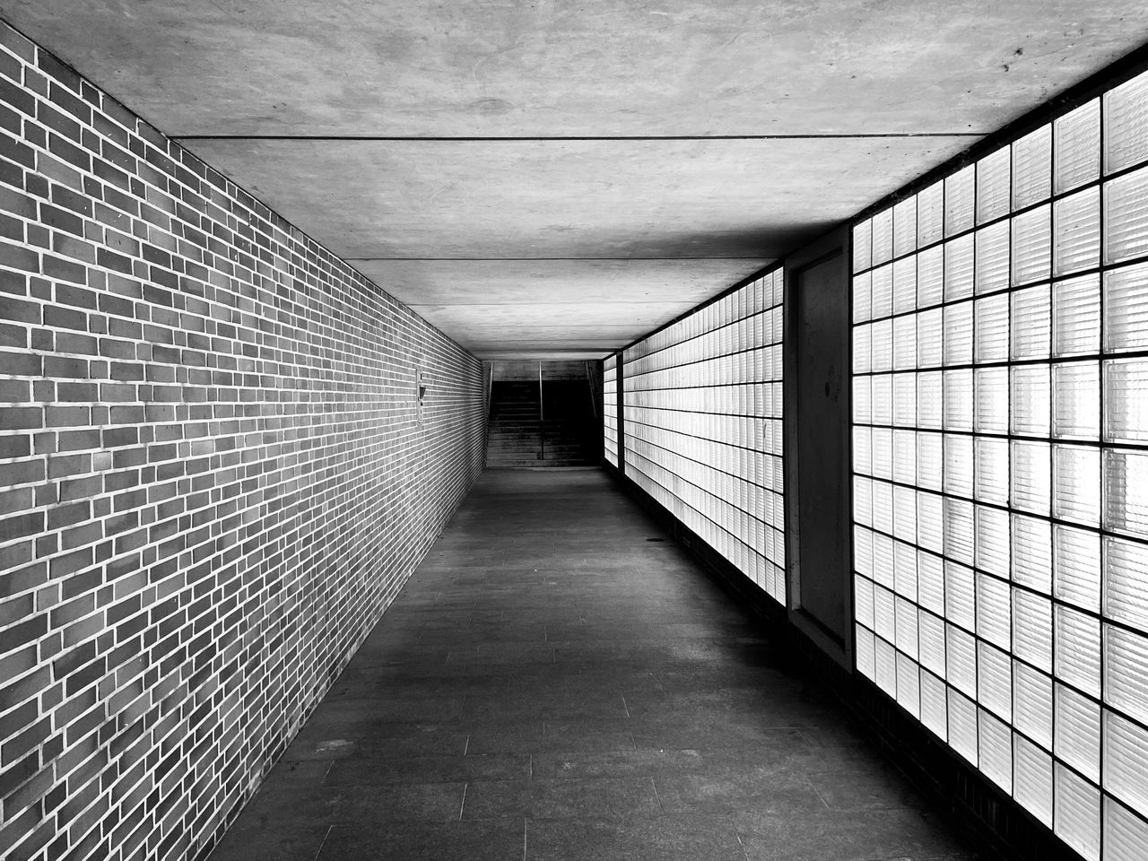 Empty corridor in building