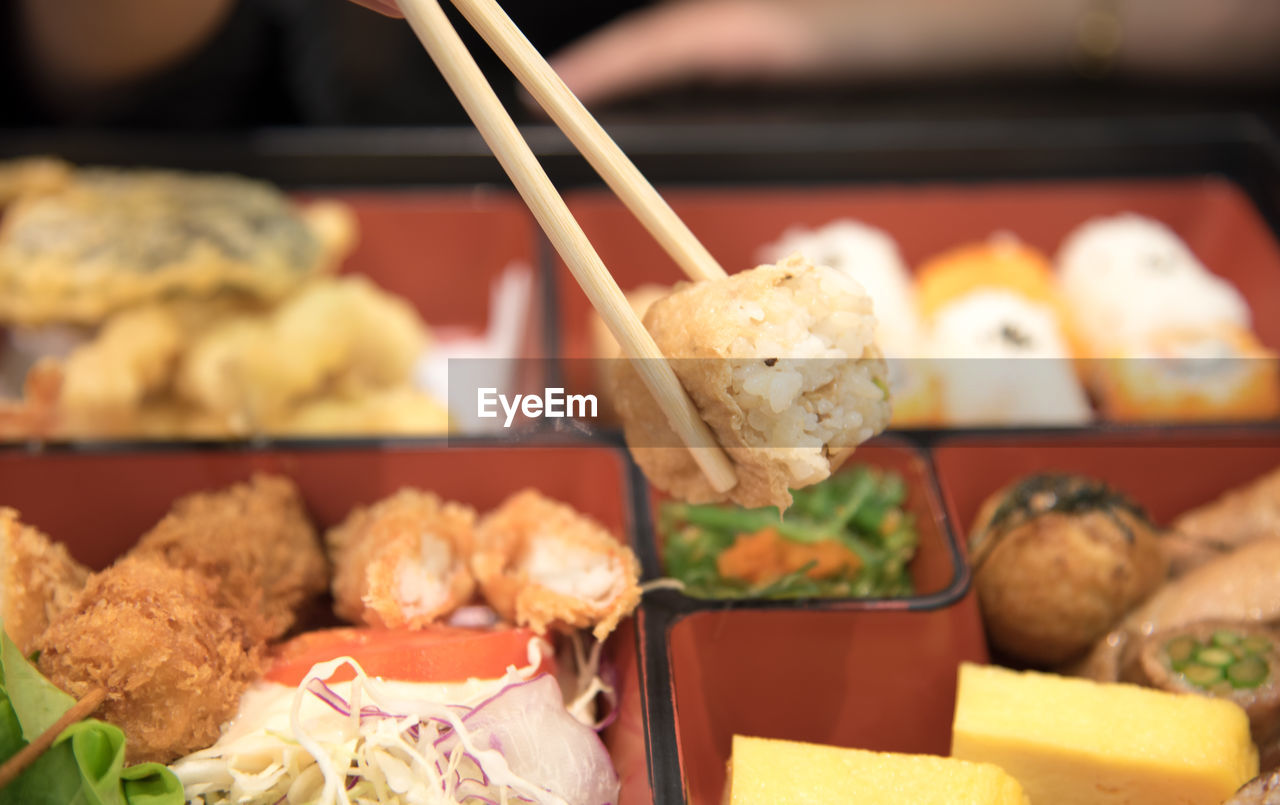 Close-up of food in container