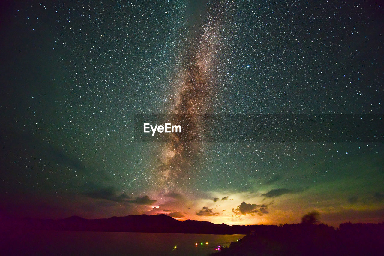 SCENIC VIEW OF STAR FIELD AT NIGHT