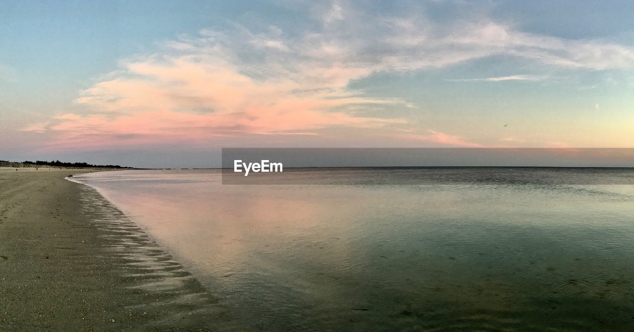 SCENIC VIEW OF SEA DURING SUNSET