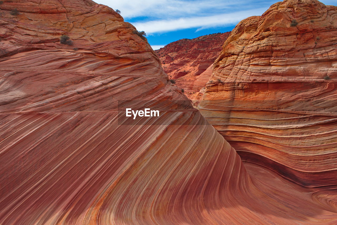 Scenic view of rock formations