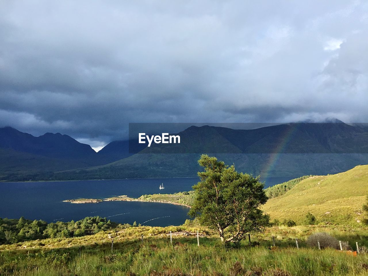 SCENIC VIEW OF MOUNTAINS AGAINST CLOUDY SKY