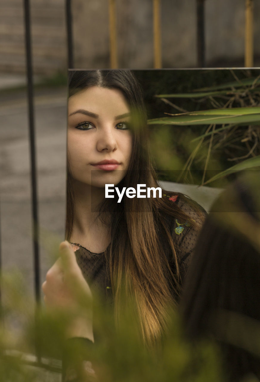 young woman looking away