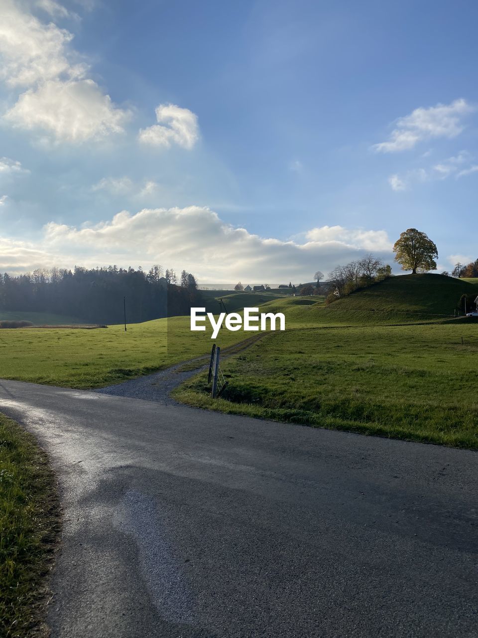 EMPTY ROAD ALONG LANDSCAPE