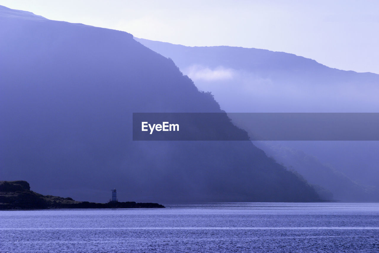 Sunrise over the sound of mull, scotland.